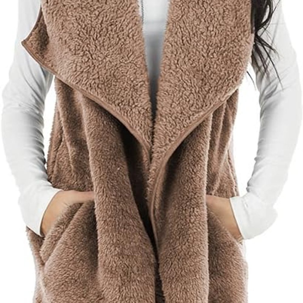 Sherpa Collared Vest NWOT - Picture 4 of 15